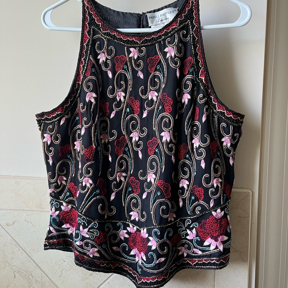 Beautiful beaded formal top